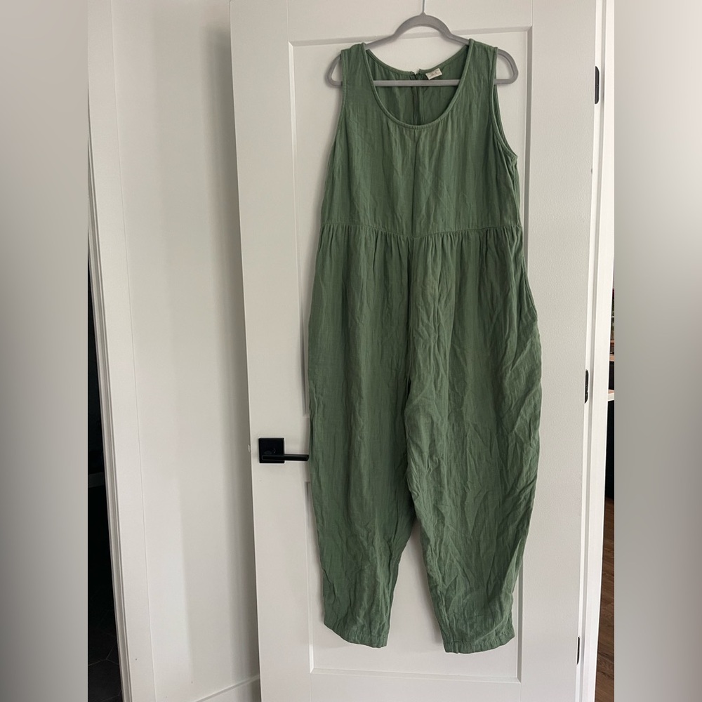 Lucy & Yak Olive Green Organic Cotton jumpsuit